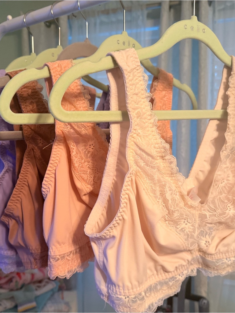 Breezies Lace Wireless Bras- SET OF 5- see picture for colors